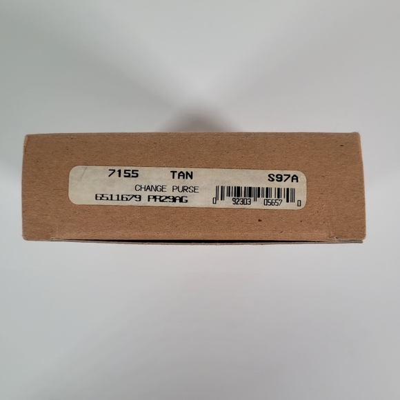 SOLD!!! NIB, Tan Vintage Coach Change Purse #7155 - Picture 9 of 10